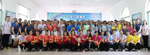 yl6809永利集团第九届“三箭杯”职工乒乓球比赛胜利举行